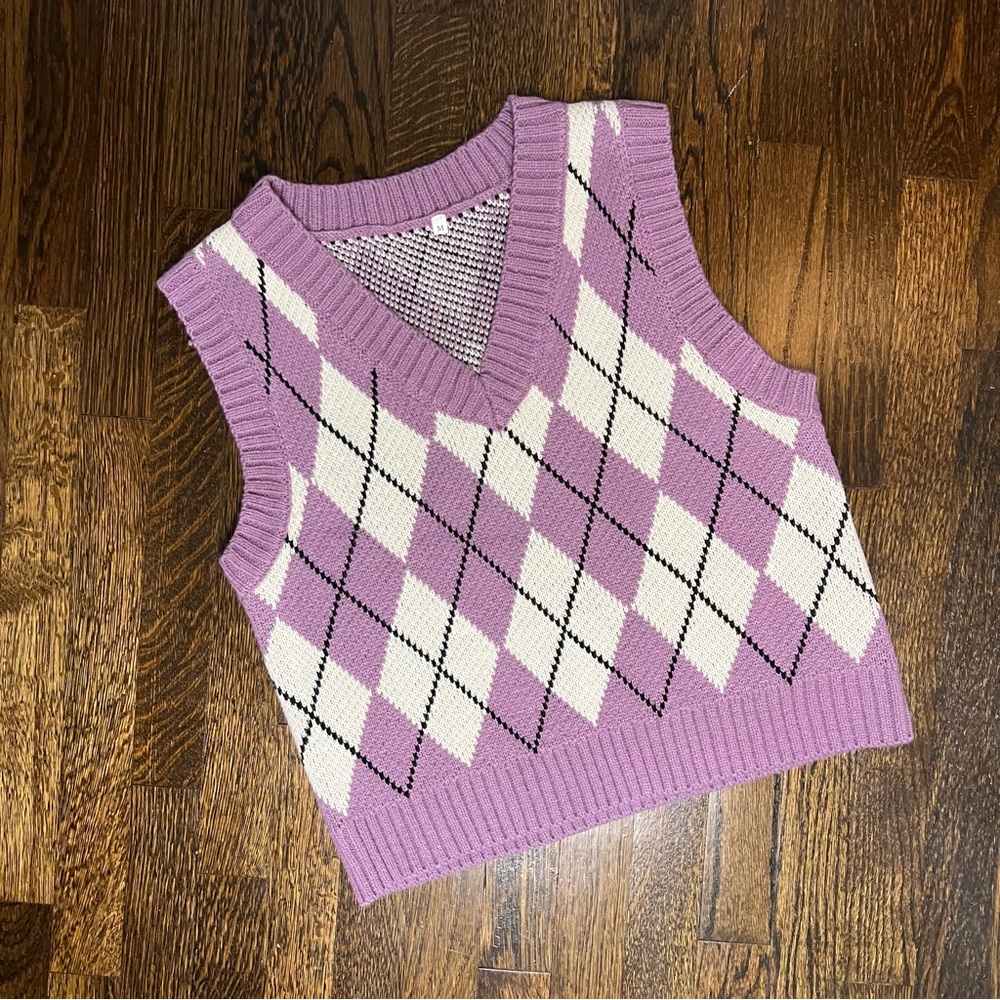 Purple Sweater vest